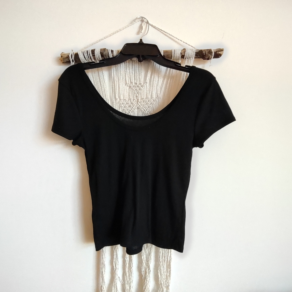 xhilaration Black Crop Top Size Small